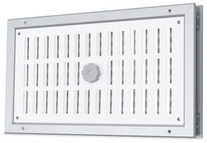 Aluminium Afsluitbaar Deurrooster 400 X 200mm - Wit & Alu (binnendeur) (g31a-4020)