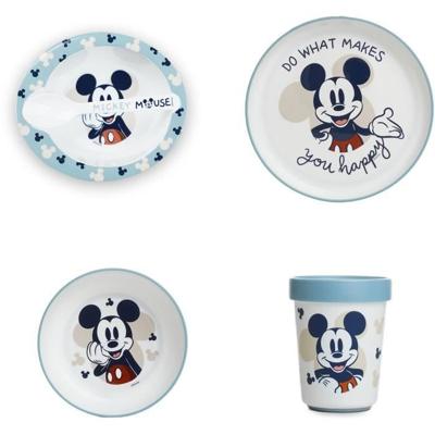 THERMOBABY MICKEY Maaltijdpakket 2e leeftijd - 3 borden + een kopje + 1 lepel