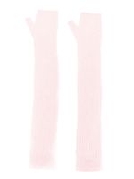 Barrie long knit fingerless gloves - PINK - thumbnail