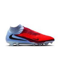 Nike Phantom 6 High Elite Gras Voetbalschoenen (FG) Lichtblauw Felrood Zwart