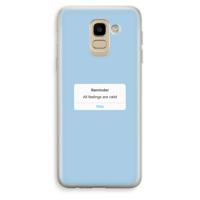 Reminder: Samsung Galaxy J6 (2018) Transparant Hoesje