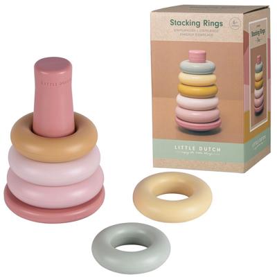 Little Dutch stapelringen roze