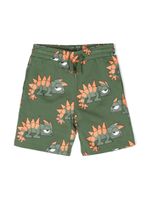 Stella McCartney Kids short de sport à imprimé caméléon - Vert