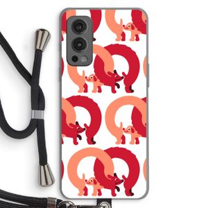 Dogs: OnePlus Nord 2 5G Transparant Hoesje met koord
