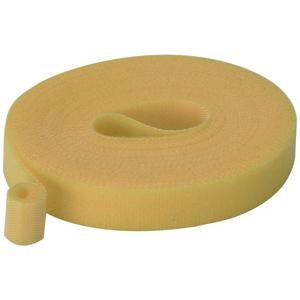 TRU COMPONENTS T24CA063 Klittenband Om te bundelen Haak- en lusdeel (l x b) 5 m x 15 mm Geel 5 m