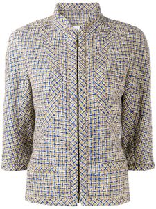 CHANEL Pre-Owned veste en tweed - Bleu