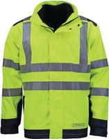 Asatex Weer-, vlam-/veiligheidsjack | maat M | geel/blauw | 98 % polyester / 2 % carbon | 1 stuk - 3850G/M 3850G/M