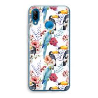 Bloemen tukan: Huawei P20 Lite Transparant Hoesje