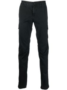 Stone Island pantalon cargo à patch Compass - Noir