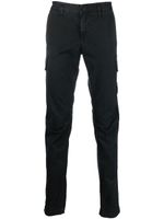 Stone Island pantalon cargo à patch Compass - Noir