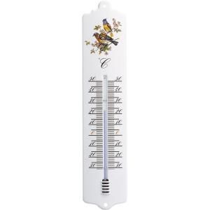 Buitenthermometer metaal vogelmotief 32.6 cm