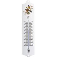 Buitenthermometer metaal vogelmotief 32.6 cm