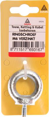 Ringschroef m8 verz - Deltafix