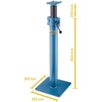 Brockhaus Heuer 117140 Hoogteversteller 117140 Bekbreedte: 140 mm