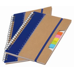 Pakket van 2x stuks schoolschriften/collegeblokken A5 blauw