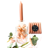 Fles met droogbloemen & kaarsen