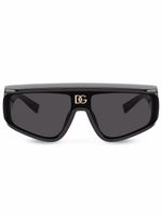 Dolce & Gabbana Eyewear lunettes de soleil DG à monture rectangulaire - Noir