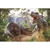 Poster dinosauriers 61 x 91 cm wanddecoratie   -