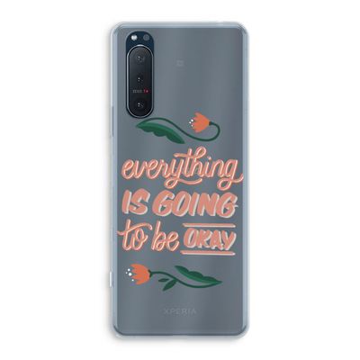 Optimistic flower girl: Sony Xperia 5 II Transparant Hoesje