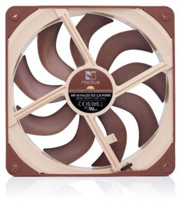 Noctua NF-A14X25 G2 LS-PWM koelsysteem voor computers Computer behuizing Luchtkoeler 14 cm Beige, Bruin 1 stuk(s)