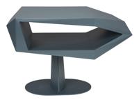 Zuiver Bijzettafel 'North' Resin en staal, 60 x 40cm, kleur Space Black
