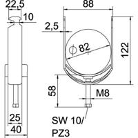 OBO Bettermann 1186282 Beugelklem 1 stuk(s)