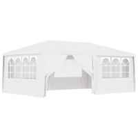 Partytent met zijwanden professioneel 90 g/m² 4x6 m wit