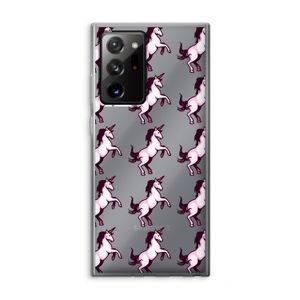Musketon Unicorn: Samsung Galaxy Note 20 Ultra / Note 20 Ultra 5G Transparant Hoesje