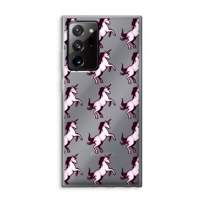 Musketon Unicorn: Samsung Galaxy Note 20 Ultra / Note 20 Ultra 5G Transparant Hoesje