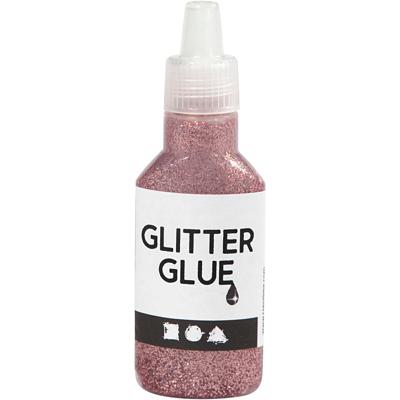 Creativ Company Glitterlijm, roze, 25 ml/ 1 fles