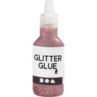 Creativ Company Glitterlijm, roze, 25 ml/ 1 fles