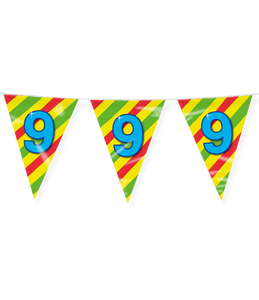 Happy Verjaardag Vlaggenlijn 9 Jaar (10m)