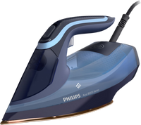 Philips DST8020/20 strijkijzer Stoomstrijkijzer SteamGlide Elite-zoolplaat 3000 W Blauw - thumbnail