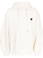 ZZERO BY SONGZIO hoodie à patch panthère - Blanc