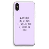 Sprong: iPhone XS Max Transparant Hoesje