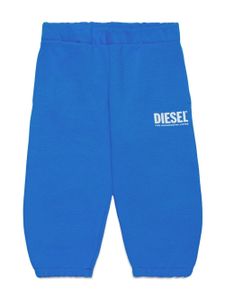 Diesel Kids pantalon de jogging en coton à logo imprimé - Bleu