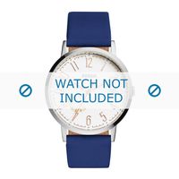 Horlogeband Fossil ES3989 Leder Blauw 20mm Horlogeband Fossil ES3989 Leder Blauw 20mm