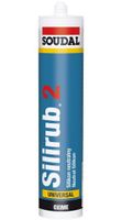 Soudal Silirub 2 | Siliconenkit | Glanzend Wit | 300 ml - 102066