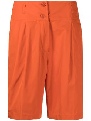 ASPESI short en coton à taille haute - Orange