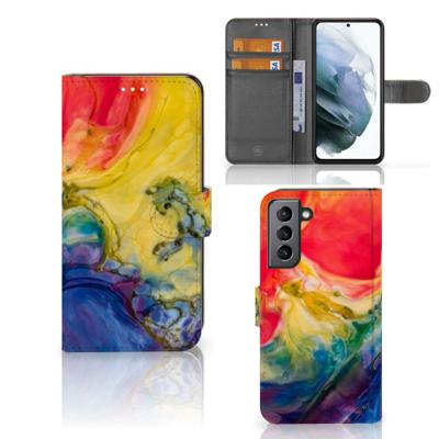 Hoesje Samsung Galaxy S21 FE Watercolor Dark Hoesje Samsung Galaxy S21 FE Watercolor Dark