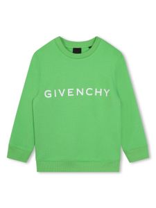 Givenchy Kids sweat à logo imprimé - Vert