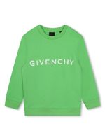 Givenchy Kids sweat à logo imprimé - Vert