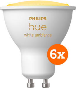 Philips Hue White Ambiance GU10 6-Pack