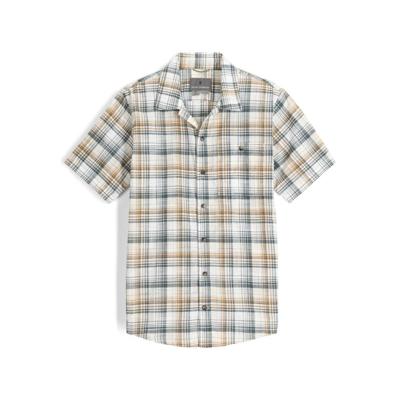 Royal Robbins Redwood Plaid S/S Shirt Heren Bistre Pismo Pld XXL