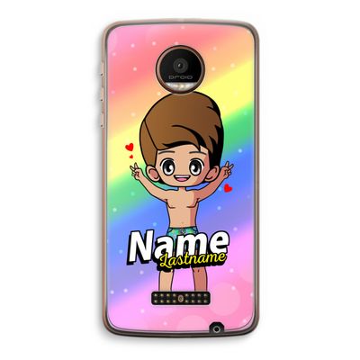 Chibi Maker man: Motorola Moto Z Force Transparant Hoesje