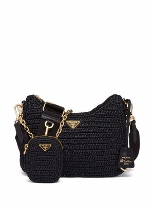 Prada sac porté épaule Re-Edition - Noir