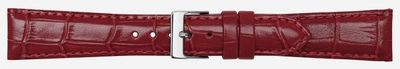 Horlogeband Poletto 454.06.22 Leder Bordeaux 22mm