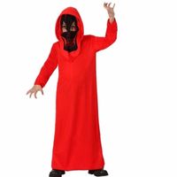 Halloween demoon kostuurm rood voor kinderen 140  -