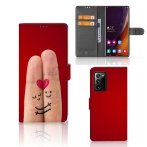 Samsung Galaxy Note20 Ultra Wallet Case met Pasjes Liefde - Origineel Romantisch Cadeau