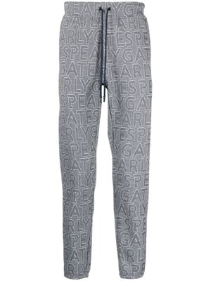 PEARLY GATES pantalon de jogging à logo imprimé - Bleu